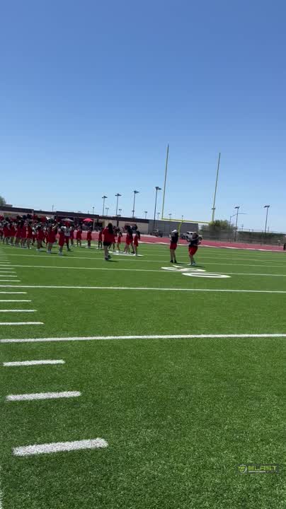 Entering the field before the game