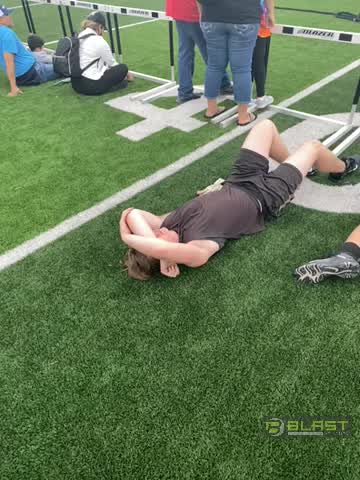 Worn out from a hard day of course competition