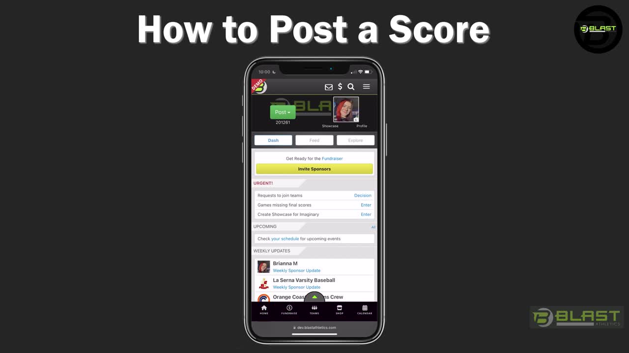 How to Post a Score