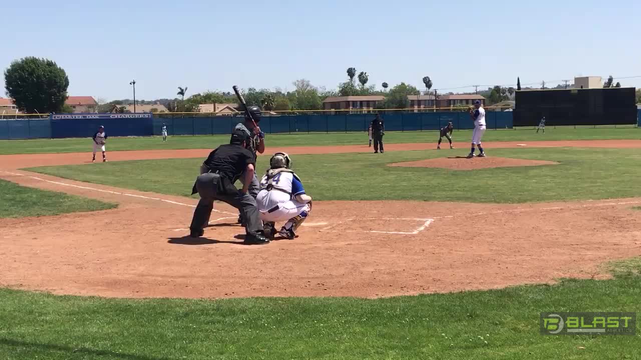 David Serna hits a 2 run RBI vs Charter Oaks