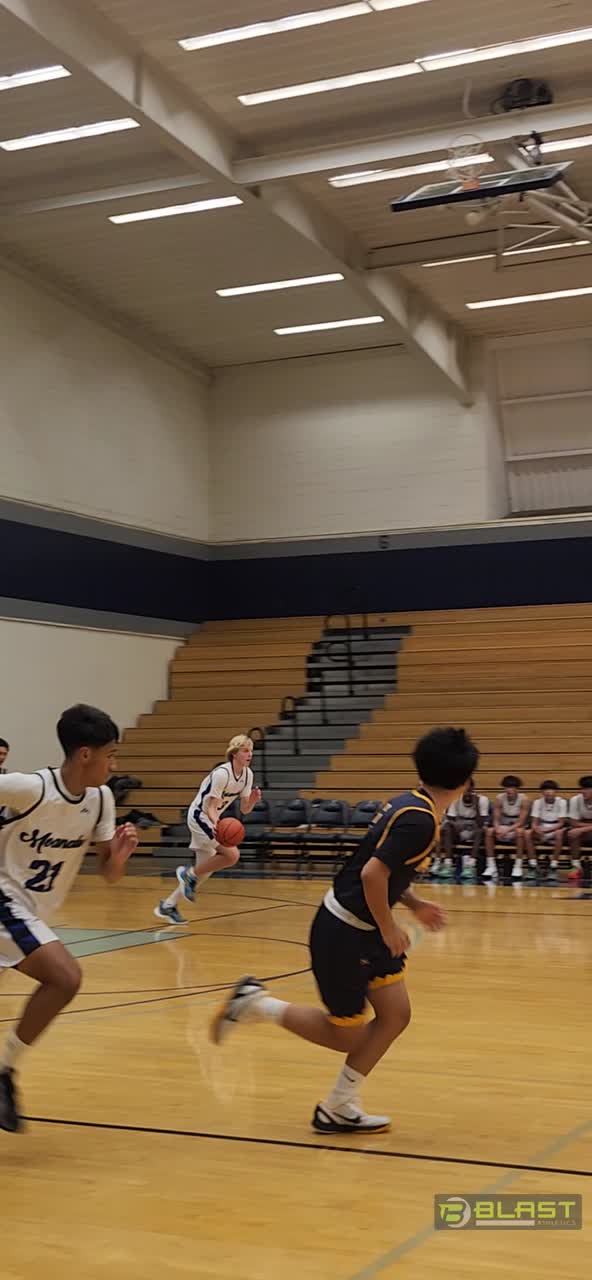 Chastity the pass to Seth with the and one layup