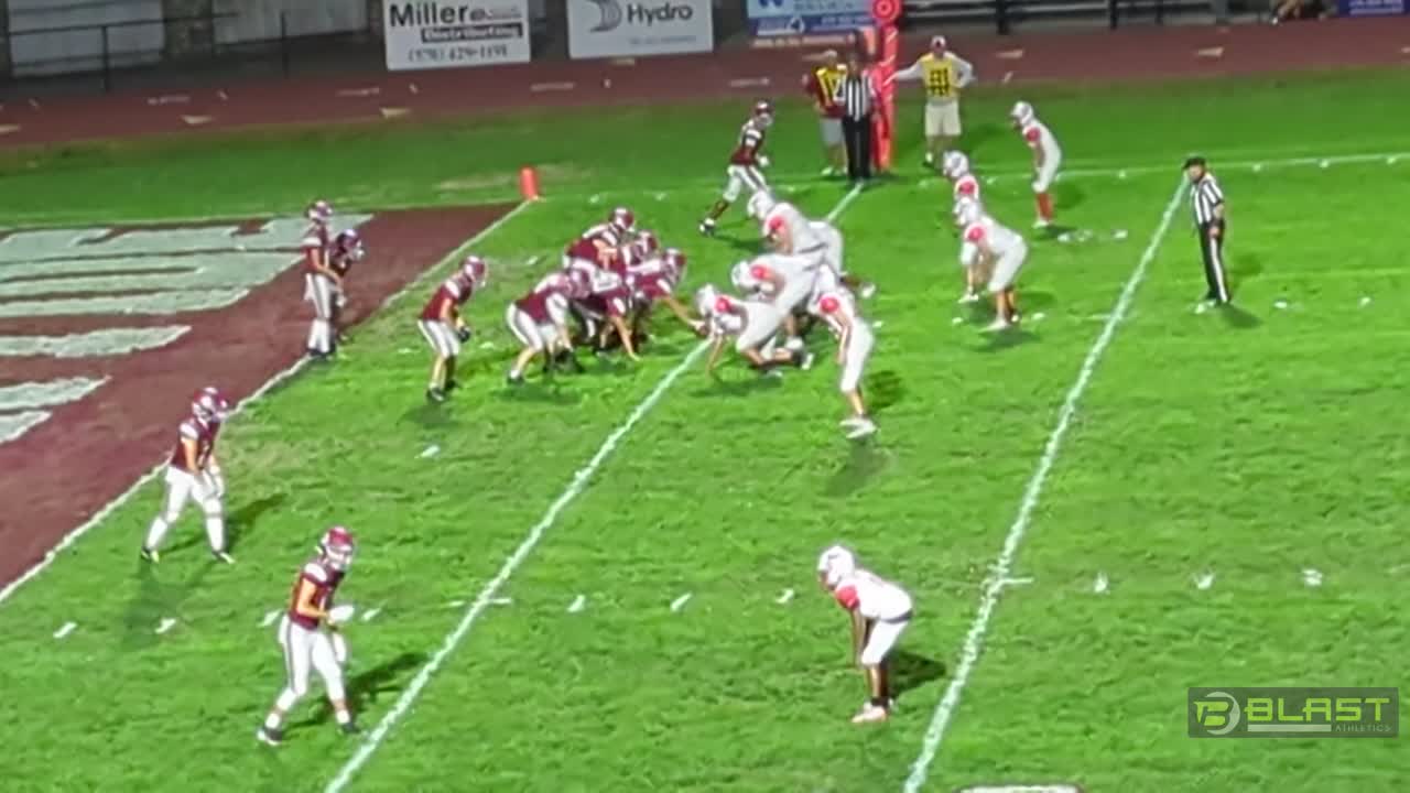 First time playing under Friday night lights in a varsity game!