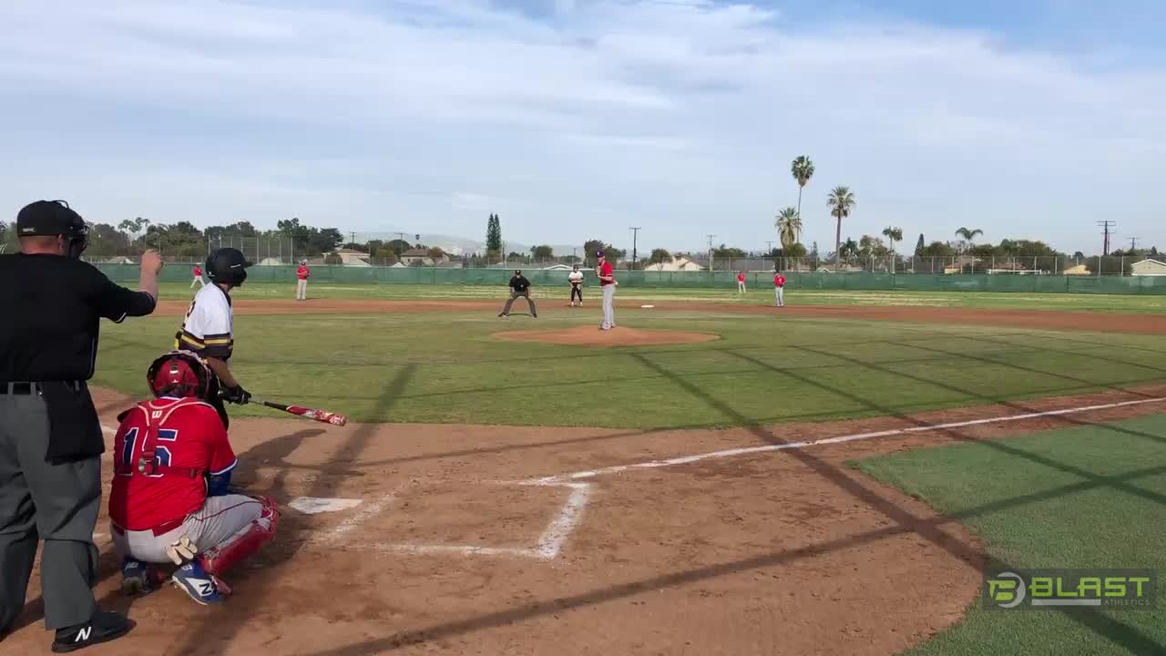 Ryan Galvan #29 with a great hit