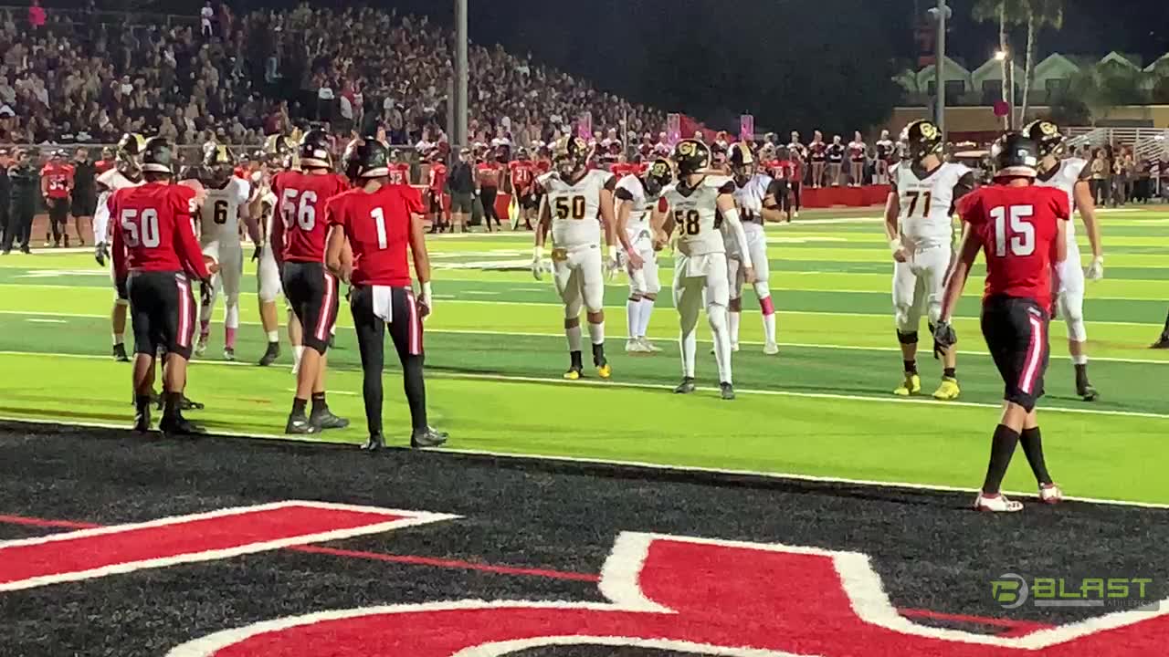 Capo Valley extra point is good. Capo Valley 7 San Clemente 12