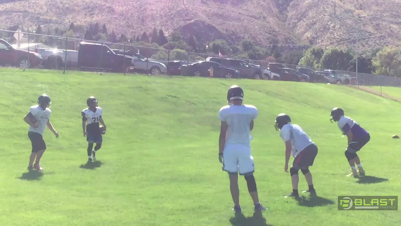 Keep the head out of the game! Compression tackle 2 on 1:  near foot near shoulder tackle.