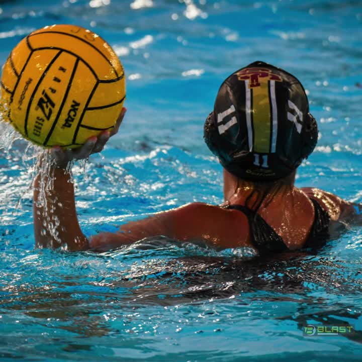 The JSerra Girls Water Polo team dives into tournament action on Frida
