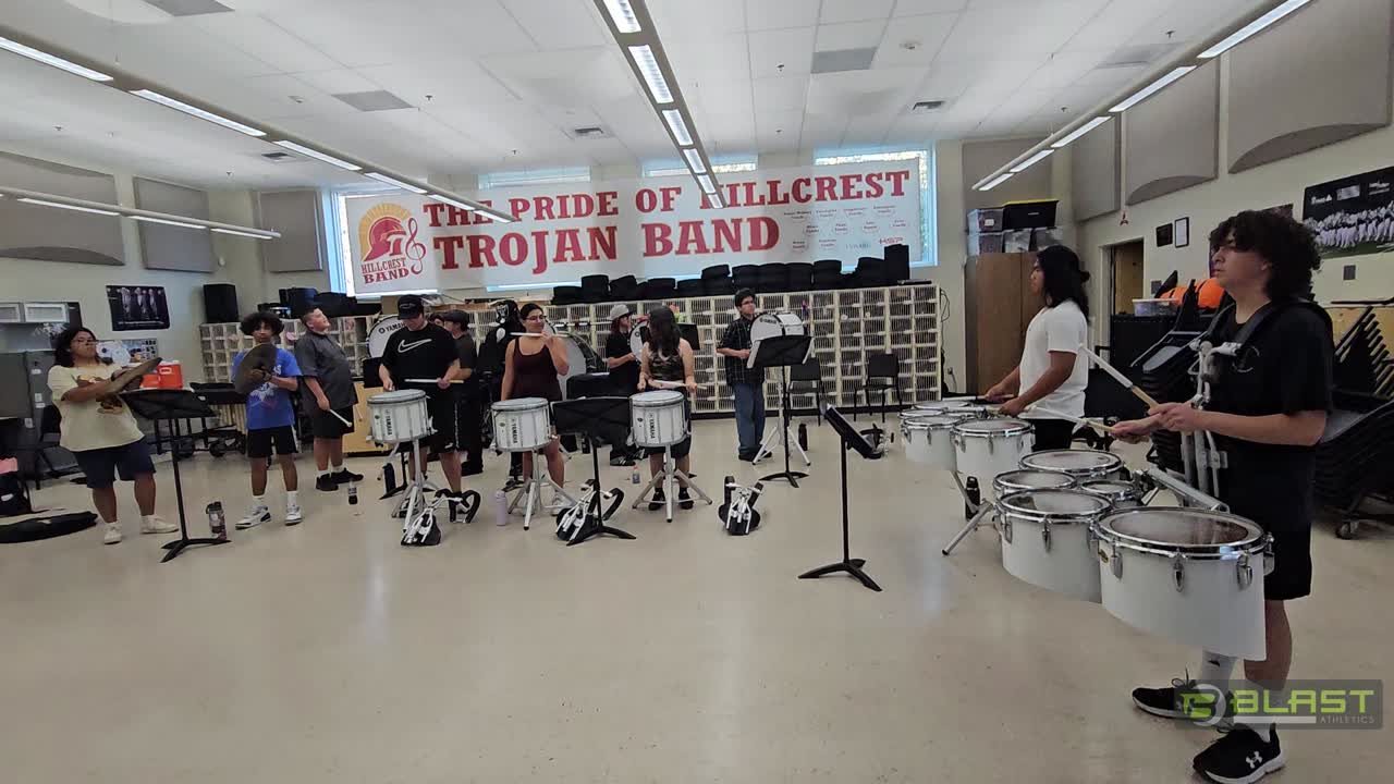 Another video from drum line practice.  Go Andrew!