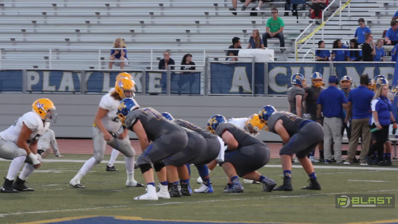 La Mirada High vs El Toro #63 Austin Rijnders breaking through and flu