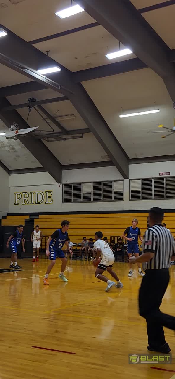 Chase with the steal and Calebbwith the nice put back layup.
