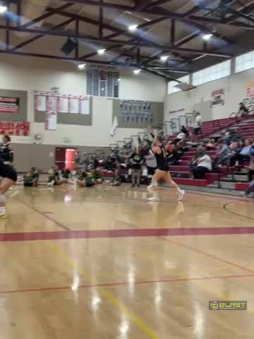 Vikings win 2 sets to Knights 0.          
25-19